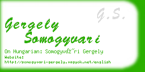 gergely somogyvari business card